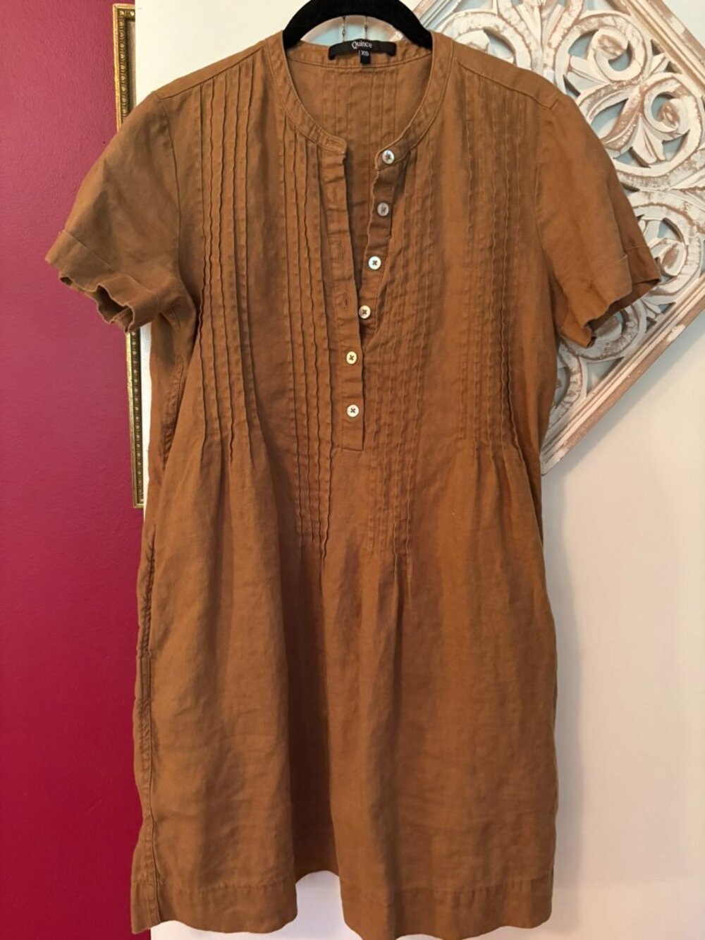 Quince Linen Dress - XS